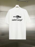 バレンシアガtシャツ レディースコピー 純綿 トップス 短袖 プリント 男女兼用 ホワイト