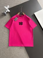 お得品‼バレンシアガ tシャツ アップルスーパーコピー 純綿 ゆったり トップス 短袖 プリント 男女兼用 ローズレッド
