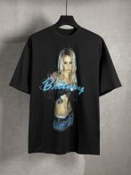 バイマ バレンシアガtシャツコピー 男女兼用 純綿 トップス 短袖 プリント ブラック