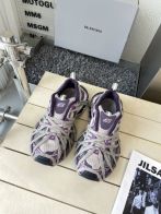 セール開催中 バレンシアガ スニーカー ウィメンズスーパーコピー シューズ 運動 ランニング 通気性いい パープル