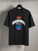 バレンシアガtシャツレディース偽物 ゆったり 男女兼用 純綿 トップス 短袖 プリント ブラック