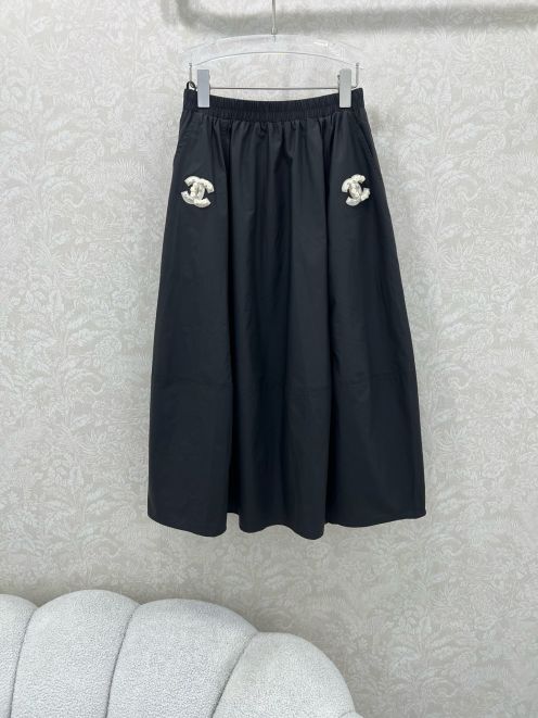 シャネル スカート偽物 ハーフスカート 雰囲気 ファッション 優雅レディ ブラック