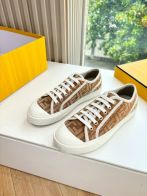 フェンディ スニーカーＮ級品 軽量 カジュアルシューズ 柔軟 スポーツ 花柄 ブラウン