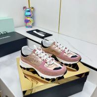 セール開催中 シャネル 厚底スニーカーコピー スポーツ 運動シューズ 軽量 柔軟 ランニング ピンク