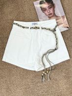HOTレディ‼シャネルパンツＮ級品 デニム ショットパンツ ズボン 美脚 セクシー ホワイト