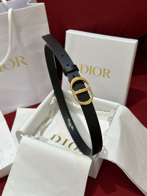 優雅レディ  Dior ベルトコピー 牛革 レザー ビジネス 通勤 幅2.0cm ブラック