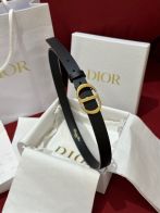 優雅レディ  Dior ベルトコピー 牛革 レザー ビジネス 通勤 幅2.0cm ブラック