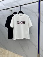男女兼用 ディオールtシャツヤフオク偽物 短袖 プリント 通気性いい トップス ホワイト