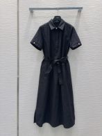魅力的なディオールワンピース激安通販 ワンピース 短袖 ファッション 優雅レディ ブラック