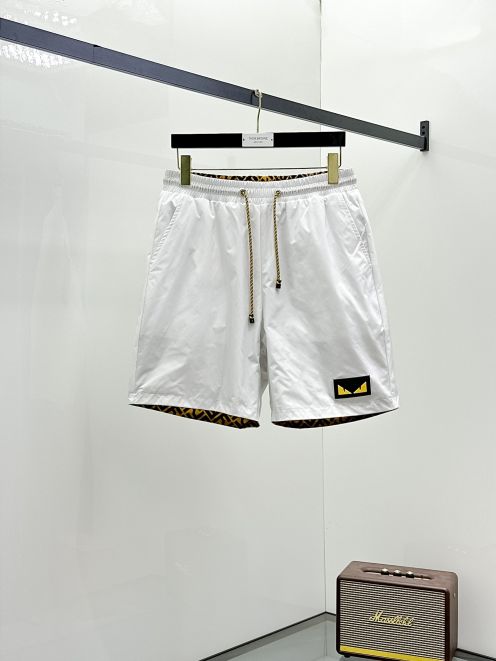 両面兼用 フェンディ パンツ ピンクＮ級品 上質 ショットズボン 100％綿 花柄 ホワイト