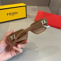 レディース フェンディサングラスコピー ファッション 紫外線を遮断する 男女兼用 ブラウン