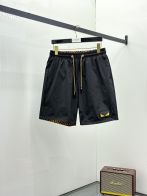 両面兼用 フェンディ 半ズボン偽物 上質 ショットズボン 100％綿 花柄 ブラック