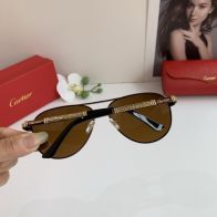 カルティエ サングラス 種類コピー 日焼け止め 眼鏡 ファッション 偏光 ブラウン