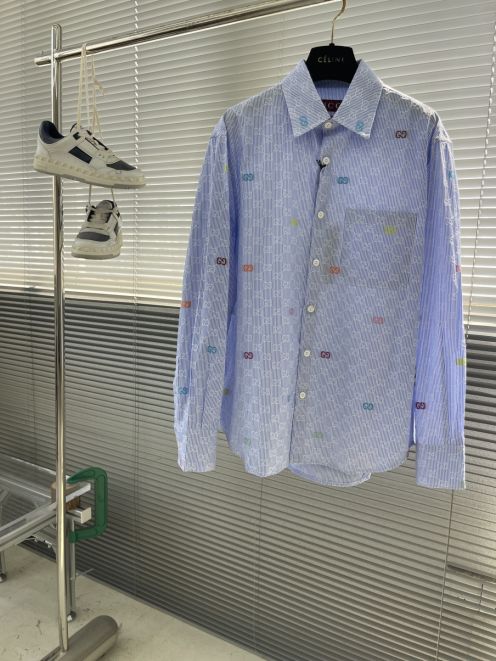 グッチ 芸能人 着用注目 25SS 新作 レギュラーフィット シャツ