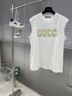グッチ 激安通販 2025新作 メンズダブルレイヤードロゴベストTシャツ 高品質 細部まで忠実な仕上げ