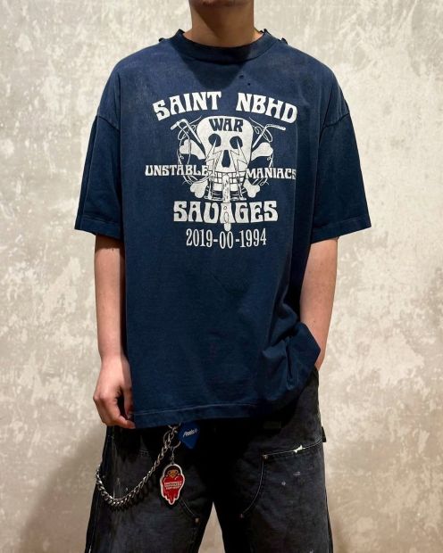 セントマイケル × ネイバーフッド STHD SS Tシャツ 男女兼用 夏服 通気 シンプルデザイン 快適な着心地 高評価口コミ多数 優良店