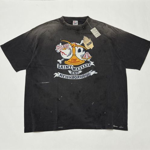 セント マイケル × ネイバーフッド STHD SS Tシャツ プレイ 2025新作 ブランドコピー 激安通販 高再現度 レビュー高リピ率
