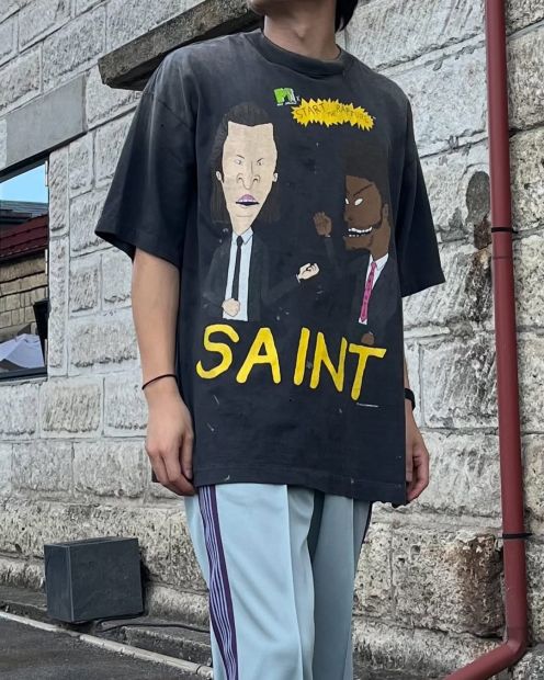 セントマイケル RAPTURE SS Tシャツ 男女兼用 夏服 通気 肌触り良好 快適な着心地 高級感仕上げ n級
