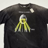 セント マイケル EGG SS Tシャツ ロゴ投影 ヴィンテージ加工 2025新作 ブランドコピー 激安通販 高再現度 レビュー高リピ率