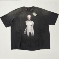 セント マイケル SS Tシャツ ダークエイリアン ヴィンテージウォッシュ 2025新作 ブランドコピー 激安通販 快適な着心地 リピーター多数