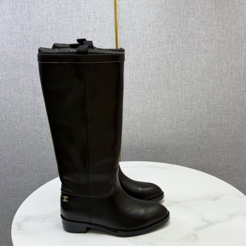 シャネル パリコレクション ロングブーツ 2025秋冬 高再現度モデル 日本倉庫 即日発送