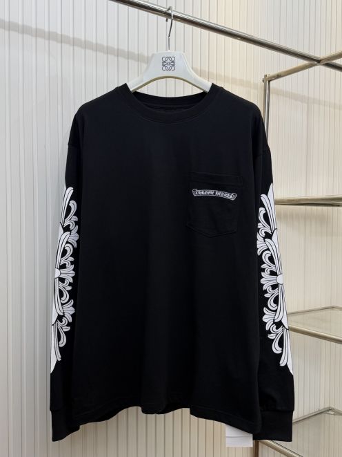 クロムハーツ 2025新作 ロングスリーブTシャツ 偽物 バレない再現度 男女兼用 ブランド 服 激安 快適な着心地