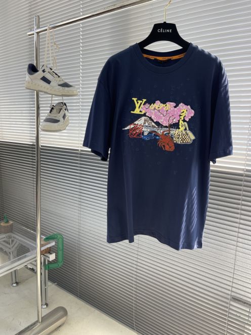 ルイ・ヴィトン Tシャツ 2025新作 激安通販 夏服 男女兼用 カラフルデザイン 高評価 快適な着心地 レビュー多数