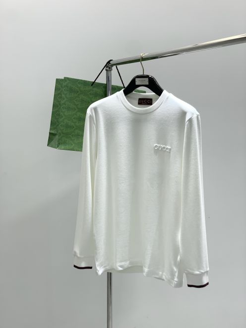 グッチ 2025新作 長袖Tシャツ ブランド コピー 高品質モデル 男女兼用 通気性抜群 快適な着心地 レビュー高リピ率