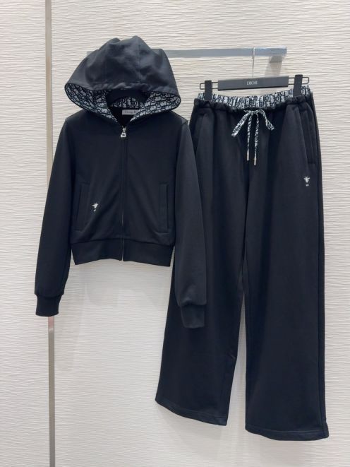 ディオール セットアップ パーカー＆パンツ 2025新作 n級 高再現度 快適な着心地 シンプルデザイン レビュー高リピ率