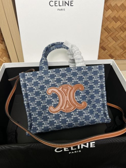 セリーヌ トートバッグ 偽物 デニムキャンバス ミニサイズ 2025新作 ブランド コピー 高評価