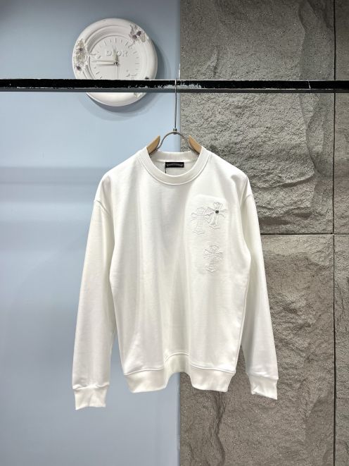 クロムハーツ スウェット コピー 2025新作 高級感仕上げ 上質素材 丁寧な縫製 クロスパッチデザイン