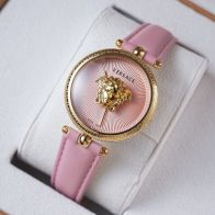 ヴェルサーチ AAA級レプリカ 高級感仕上げ 上品デザイン 精密ディテール レディース腕時計 ピンクレザー 2025新作