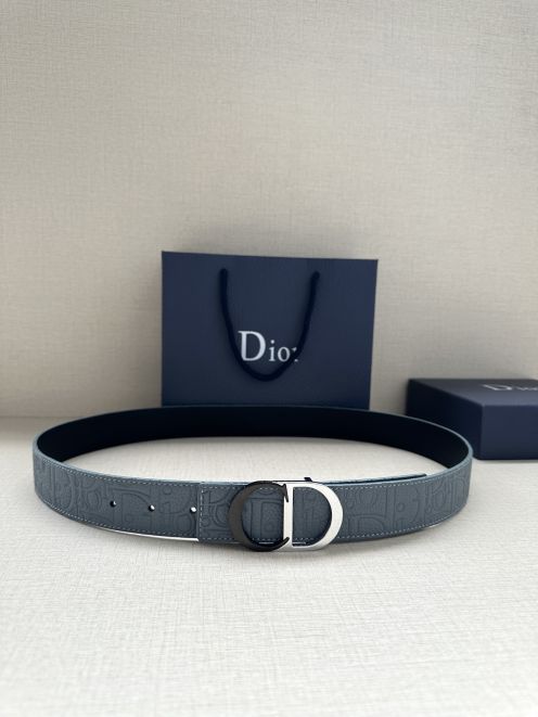 ディオール ブルーグレー ベルト スーパーコピー 高級感仕上げ 精密ディテール 本格派モデル メンズ 人気定番