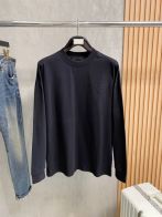 プラダ 長袖Tシャツ メンズ 激安 ユーザー満足保証 リピーター多数 ブラックロゴ刺繍モデル 上質コットン素材で快適な着心地