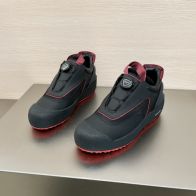 バリー スニーカー ブランド コピー 安全通販 ブラック&times;レッド 2025新作 高品質仕上げ メンズ 機能系 モードデザイン