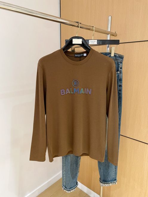 バルマン ロンT 2025新作 スーパーコピー 優良サイト 高再現度 丁寧な縫製 通気 快適な着心地 シンプルデザイン 安心サイト