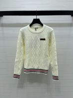 ミュウミュウ ケーブル編み クルーネック ニット セーター ホワイト n級 高級感仕上げ 上質ウール素材 快適な着心地 即納対応