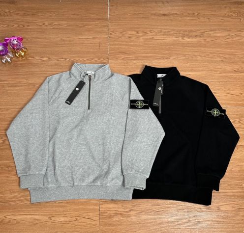 ストーンアイランド 2025新作 n級 ハーフジップ スウェット 快適な着心地 男女兼用 安心の日本倉庫 限定入荷