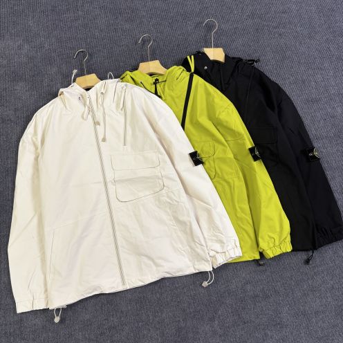 ストーンアイランド ナイロンジャケット 2025新作 激安 高再現度 丁寧な縫製 フード付き アウター メンズ 安心サイト