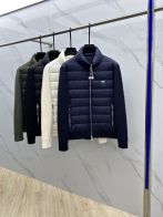 プラダ ダウンジャケット 2025新作 高級感仕上げ ナイロンニット切替 男女兼用 優良サイト 発送保証付き