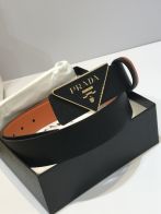 プラダ ベルト メンズ 2025新作 格安 高再現度 本革使用 トライアングルロゴ 高級感仕上げ 精密ディテール 丁寧な縫製 安心サイト