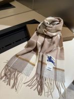 バーバリー マフラー メンズ レディース スーパーコピー 安心サイト チェック柄 ベージュ カシミヤ混 刺繍ロゴ