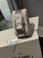 カルティエ 時計 レディース スーパーコピー 安心通販 タンクアメリカン ダイヤ シルバー ステンレスブレス 高級腕時計