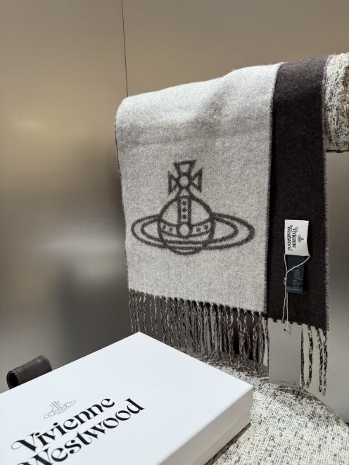 ヴィヴィアンウエストウッド スカーフ 格安 2025新作 高級感仕上げ リバーシブルデザイン ウール素材 高再現度 安心サイト