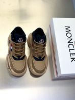 モンクレール スニーカー 2025新作 激安 高再現度 ボリュームソールモデル ベージュ&times;ネイビー 高品質素材使用 快適な履き心地