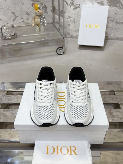 ディオール スニーカー 2025新作 n級 高再現度モデル 通気メッシュ仕様 上質レザー使用 精密ディテール 即納対応