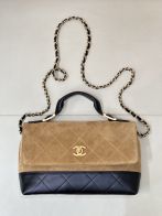 シャネル バッグ 激安 2025新作 キャメル&times;ブラック 高再現度 高級感仕上げ チェーンショルダー 安心の日本倉庫