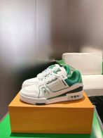 ルイ・ヴィトン スニーカー スーパーコピー 2025新作 LVトレイナー ホワイト&times;グリーン 高再現度モデル 口コミ多数