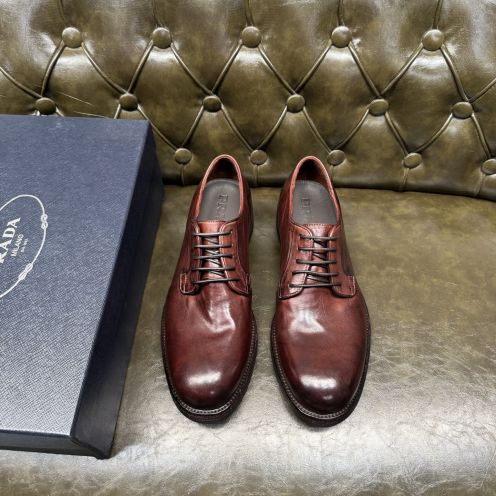 プラダ メンズ レザードレスシューズ 激安屋口コミ 2025新作 高再現度 精密ディテール 上質感 高級感仕上げ レビュー高リピ率 発送保証