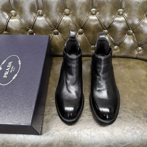 プラダ メンズ レザーチェルシーブーツ n級 2025新作 高再現度 職人技術再現 正確な刻印 上質感 高級感仕上げ 安心サイト